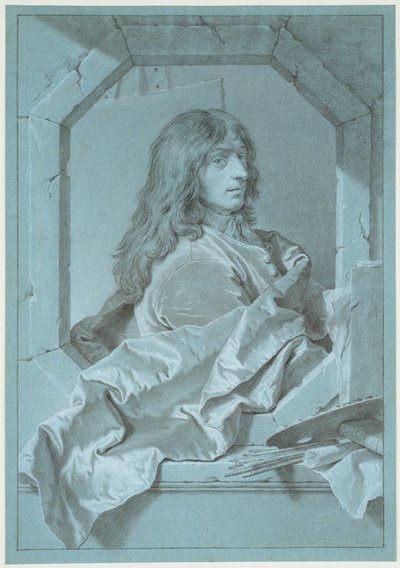 Retrato do pintor Sébastien Bourdon de Hyacinthe Rigaud