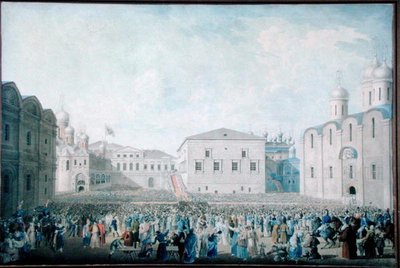 A Grande Recepção de Alexandre I (1777-1825) no Kremlin em 15 de agosto de 1816 de I.A. Lavrov