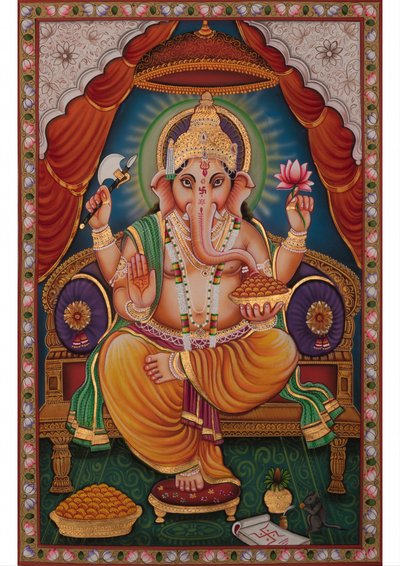 O Senhor Ganesha Entronizado de IMAGINEERS STUDIO