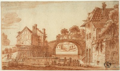 Casas antigas no canal de I Jan van de Velde