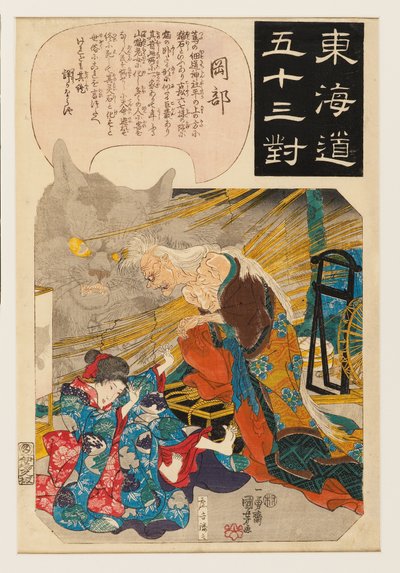 Okabe: a história da pedra do gato de Ichiyusai Kuniyoshi