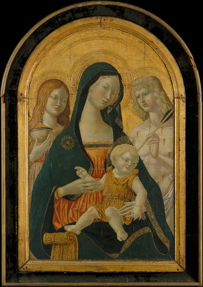Madona e o Menino com os Santos Maria Madalena e Sebastião..., século XIX e início do século XX. de Icilio Federico Joni
