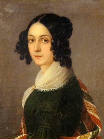 Autorretrato, de Ida Botti Scifoni (1812-1844), óleo sobre tela, 60x47 cm de Ida Botti Scifoni