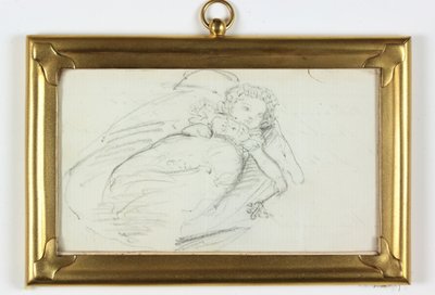 William John Arthur Charles James Cavendish Bentinck (lápis sobre papel) de Ida Brown Kinnaird