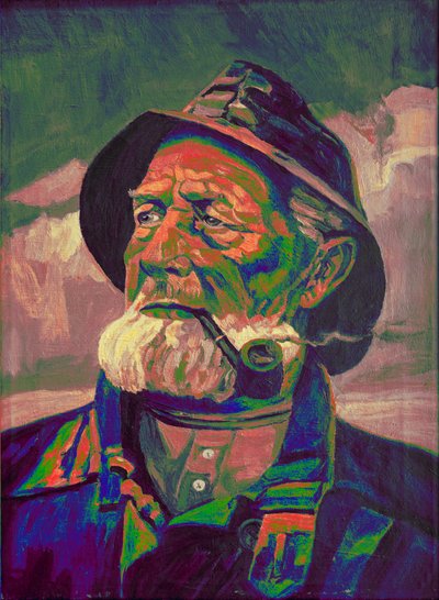 Pescador colorido com cachimbo de Ida Publishing