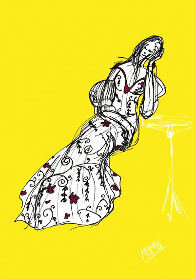 Ilustração de moda em amarelo de Ida Publishing