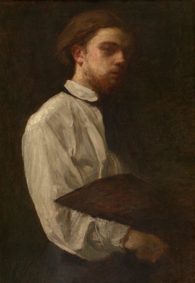 Auto-retrato (óleo sobre tela) de Ignace Henri Jean Fantin Latour