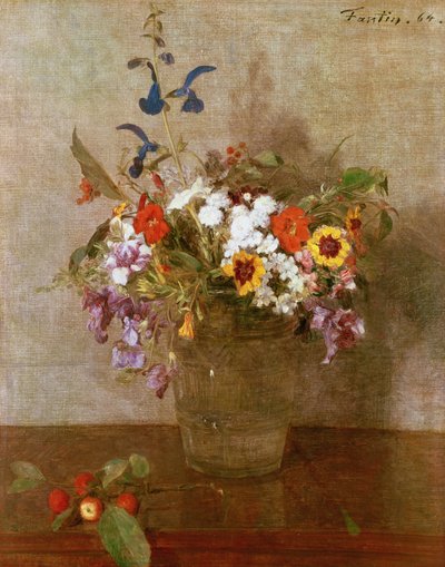 Flores do outono, 1864 de Ignace Henri Jean Fantin Latour