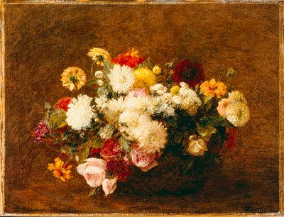 Buquê de flores, 1894 de Ignace Henri Jean Fantin-Latour