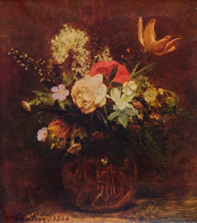 Bacia de flores, 1864, 1935. de Ignace Henri Jean Fantin Latour