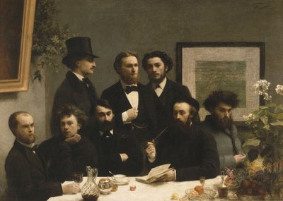Pela mesa, 1872 de Ignace Henri Jean Fantin-Latour