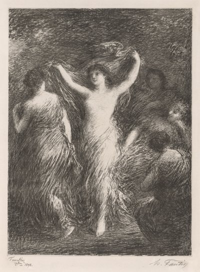 Danças, 1898. de Ignace Henri Jean Fantin-Latour