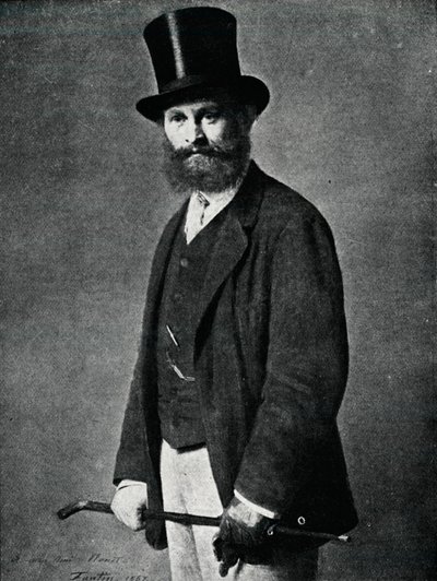 Edouard Manet. Do retrato de Fantin-Latour, 1901 de Ignace Henri Jean Fantin Latour