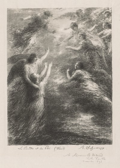 Paraíso e Peri, 1893. de Ignace Henri Jean Fantin Latour