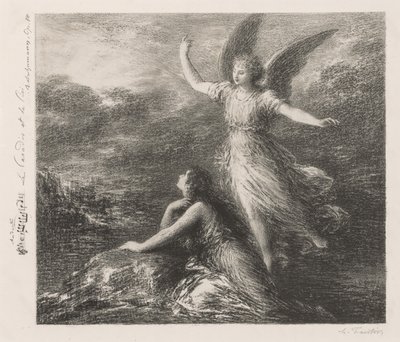 Paraíso e o Peri. de Ignace Henri Jean Fantin Latour