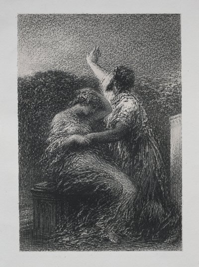 O Magus Baltajar e Fatime, 1891. de Ignace Henri Jean Fantin-Latour