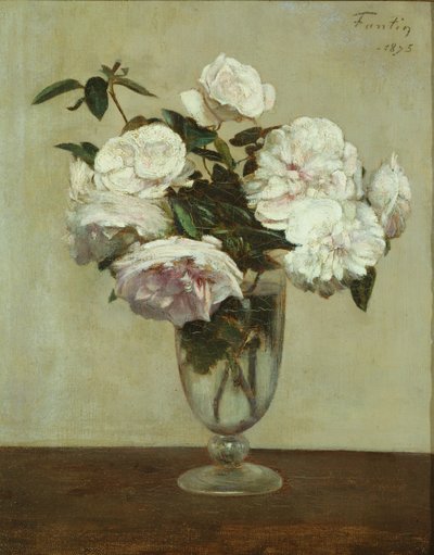 Rosas cor de rosa de Ignace Henri Jean Fantin Latour