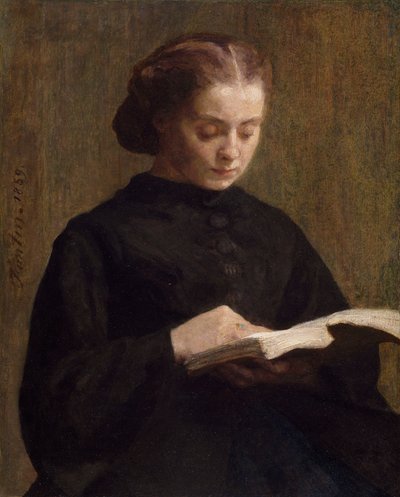 Retrato de Mademoiselle Marie Fantin-Latour, 1859 de Ignace Henri Jean Fantin Latour