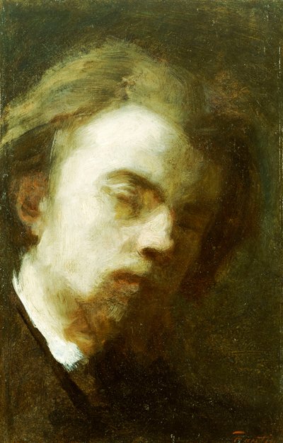 Auto-retrato, 1858 de Ignace Henri Jean Fantin Latour