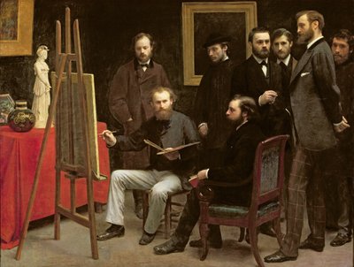 Estúdio em Batignolles, 1870 de Ignace Henri Jean Fantin-Latour