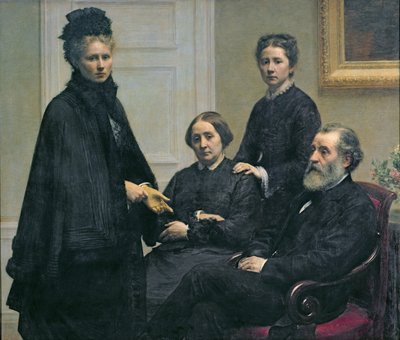 A família Dubourg, 1878 de Ignace Henri Jean Fantin Latour