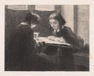 Os Bordados Les Brodeuses, 1898. de Ignace Henri Jean Fantin Latour