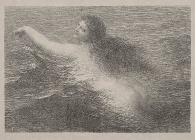 O gênio da água, 1896. de Ignace Henri Jean Fantin Latour