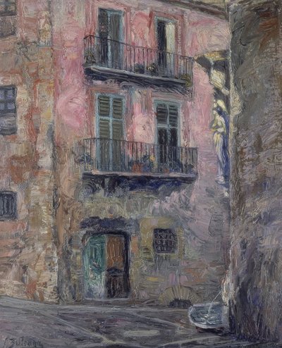 CALLE DEL ANGEL DE GERONA - 1931 - OLEO - LIENZO - 80 × 67 CM de Ignacio Zuloaga y Zabaleta