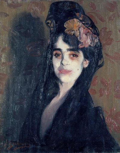 LA EMPOLVADA. Artista: IGNACIO ZULOAGA. Local: COLEÇÃO PRIVADA, SEVILHA, ESPANHA de Ignacio Zuloaga y Zabaleta