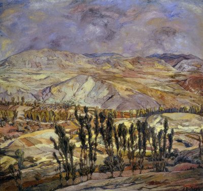 Paisagem em Calatayud &39;, 1930, Óleo sobre tela, 113 × 123 cm, AS00634 de Ignacio Zuloaga y Zabaleta