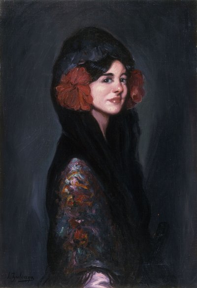Retrato de uma senhora elegante de Ignacio Zuloaga y Zabaleta