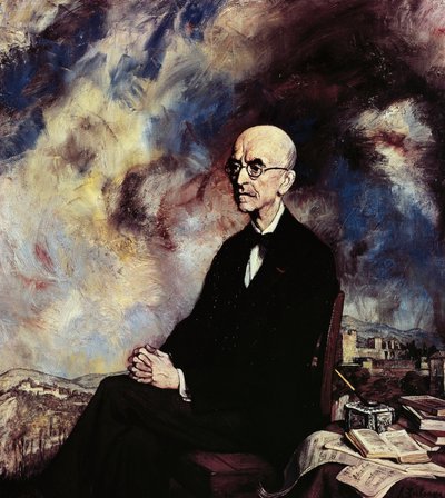 Retrato do compositor espanhol Manuel de Falla (Cádis de Ignacio Zuloaga y Zabaleta