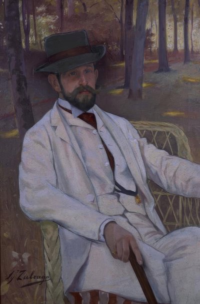 RETRATO DO MARQUES DE VILLAMARCIEL - A 1892 - P - L - 91X61 CM de Ignacio Zuloaga y Zabaleta