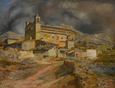 A Igreja de Maluenda A Igreja de Maluenda, c. 1924. de Ignacio Zuloaga y Zabaleto