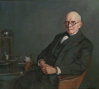 Retrato do físico Edouard Branly 1844-1940, c. 1920 de Ignacio Zuloaga y Zabaleto