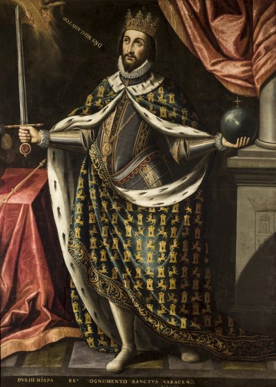 Rei Fernando o Santo por Ries, Inácio de (c. 1612-1661), c. 1655-1665. óleo sobre tela de Ignacio de Ries