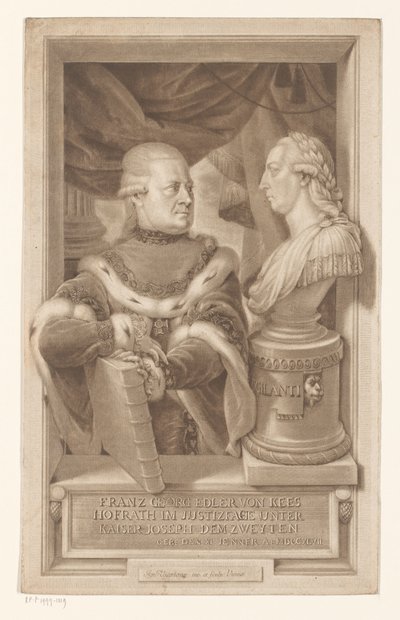 Retrato de Franz Georg, Cavaleiro de Kees de Ignaz Unterberger