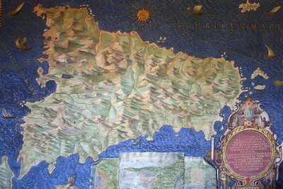 Mapa da Sicília de Ignazio Danti