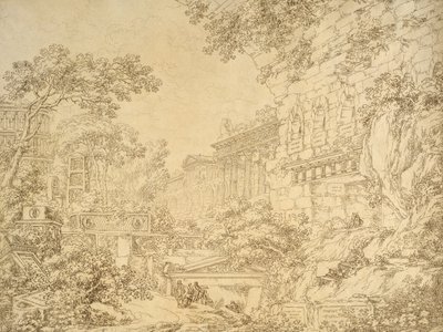 Paisagem com ruínas de Ignazio Degotti