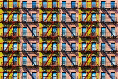 Padrão de edifícios coloridos de Igor Shrayer
