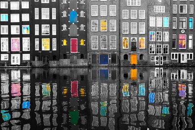 Reflexos coloridos no canal de Igor Shrayer