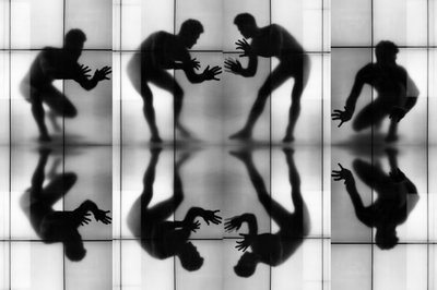 Silhuetas dinâmicas refletidas de Igor Shrayer