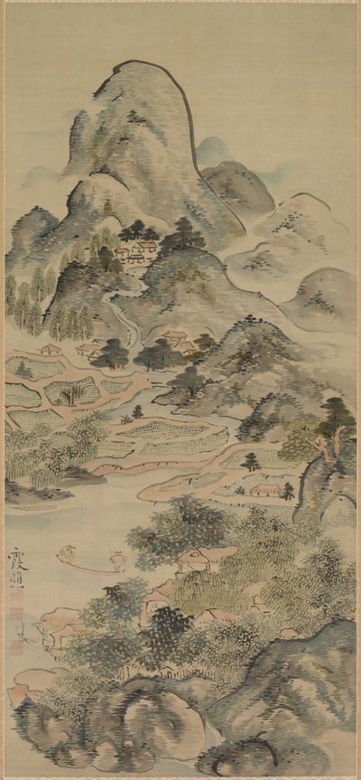 Pesca na primavera, 1700. de Taiga Ike