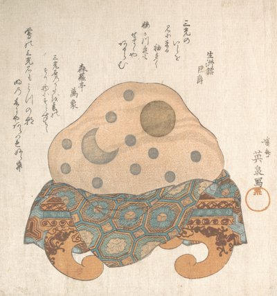 Pedra das Três Luzes: Sol, Lua e Estrela, século XIX. de Ikeda Eisen