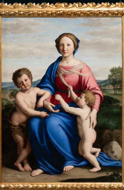 A Virgem Maria com o Menino Jesus e o Menino São João de Il  Sassoferrato