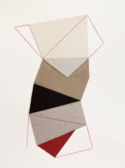 Colagem geométrica em papel de Ildefonso Martín