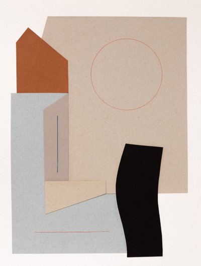 Colagem abstrata moderna de Ildefonso Martín