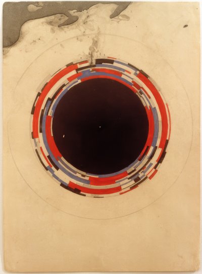 Desenho de uma pintura suprematista para porcelana de Ilja Grigorewitsch Tschaschnik