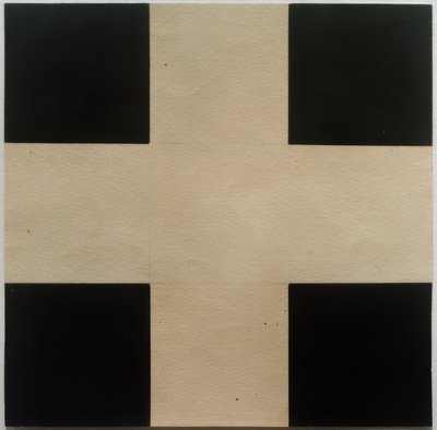 Cruz branca sobre um fundo preto de Ilja Grigorewitsch Tschaschnik