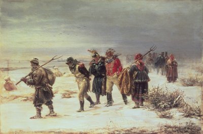 No ano de 1812 (O Retiro de Moscou) 1873 de Illarion Mikhailovich Pryanishnikov